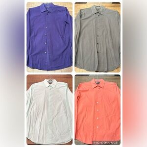 4, Express for Men Modern Fit Dress Shirts